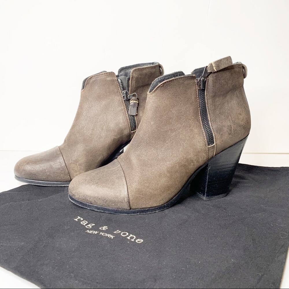 Rag & Bone Margot Booties Brown SZ 40